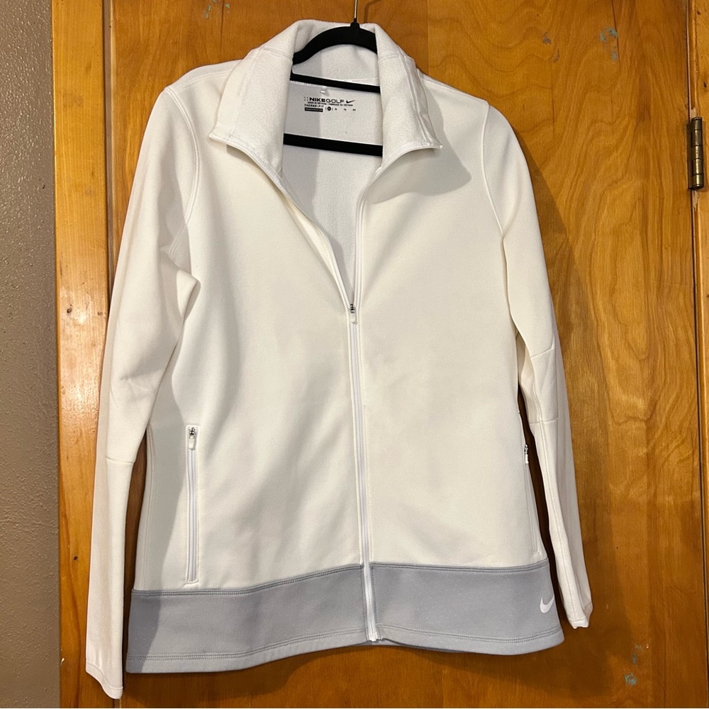 Nike White and Gray Lightweight jacket
